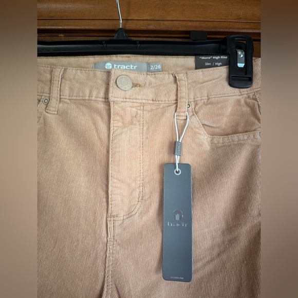 Tractr High Rise “Mona” Corduroy Pant 🧸 - Picture 3 of 4